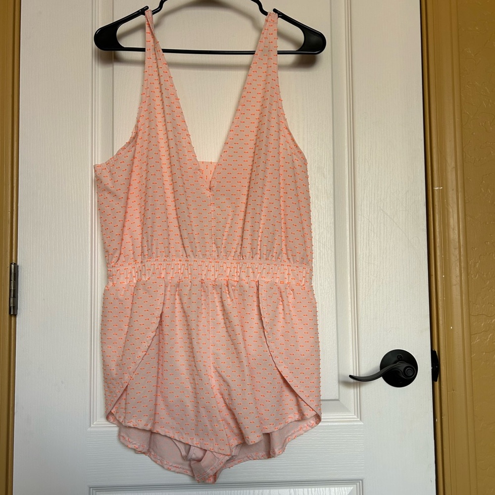 Free People movement pink romper, women’s medium
